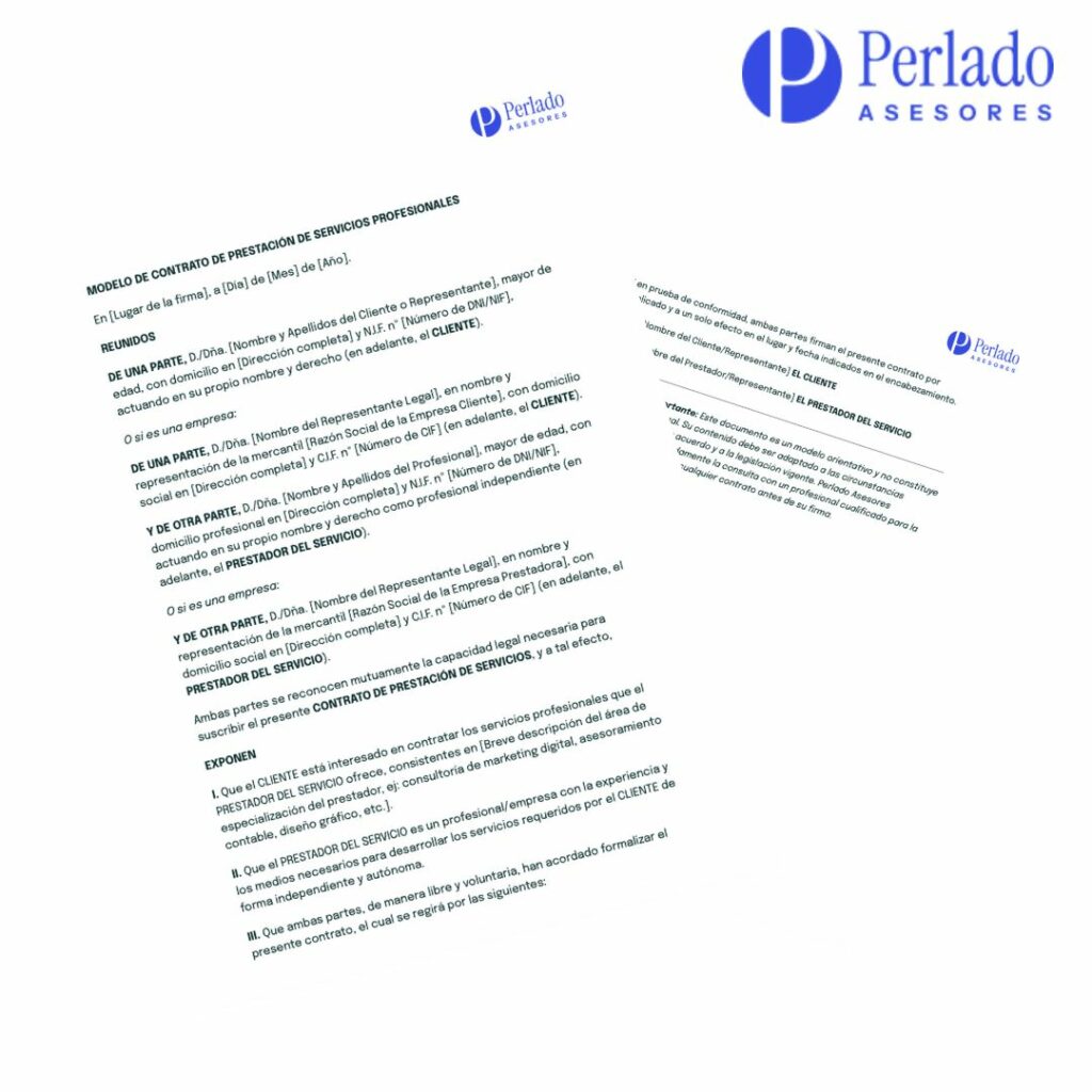 modelo contrato prestación de servicios
